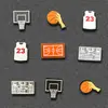 Série Esportiva para Meninos Charms de Tênis de Basquete Decorações de Tênis Cartoon DIY Flores para Sapato Tamancos Masculinos Acessórios para Sapato de Jardim