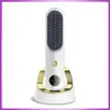 Peine Eléctrico de Masaje Transfronterizo en Stock con Vibración de Luz Roja y Azul para el Cuidado del Cabello, Peinado, Masaje del Cuero Cabelludo y Salud Capilar