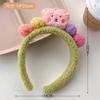 Pele de cordeiro colorida tridimensional urso grande bico de pato clipe doce bonito hairpin lateral bangs clip cocar acessórios de cabelo