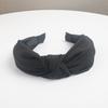 Cross-border atacado coreano nova sarja cor sólida headband simples elegante de abas largas atado pressão das mulheres hairpin headband respirável