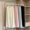 2026 Nuevos Pantalones Casuales Elásticos con Cordón de Moda Estilo Coreano para Mujer, Pantalones de Pierna Ancha Versátiles Adelgazantes Sueltos para Mujer