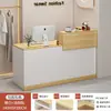 Mostrador de recepción, barra de bar, mostrador de caja, mostrador de tienda pequeño, simple y moderno para supermercados, tiendas de ropa, comercios y restaurantes