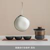 Crema Ning Xuan Estilo Portátil Taza Express Equipo de Té para Acampar al Aire Libre Set de Té de Viaje Tetera Regalo para Reunión Anual