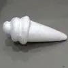 Bola de poliestireno para Navidad (Cono Blanco Crudo de 14.5cm) Espuma de Embalaje Bola Helado