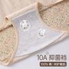 Ropa interior para mujeres de mediana edad y ancianas, Calzones triangulares de algodón de cintura alta para abuelitas, Pantalones holgados para ancianas, Talla grande
