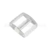 Accesorios para collar de mascota hebilla hebilla de plástico transparente reforzado material PC hebilla lateral 15 20 25 38 mm