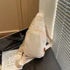Bolso de Pecho Bloque de Color Rosa Tonos Morados Brumoso Dulce-Fresco Tacto Suave para Estudiantes Universitarias, Adecuado para Viajar al Trabajo, Clase, Compras y Uso Diario como Bolso Cruzado