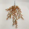 Decoração de Parede Artificial de Rattan Eucalipto Transfronteiriça Planta Verde Simulação Decoração de Casa Exterior Flor Planta Suspensa Falsa Cipó