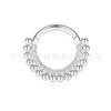 Anillo nasal de titanio Jiang Ti F136 con circonia 5A, bola soldada, cruz, fabricantes transfronterizos, joyería para piercing corporal de aleación de titanio G23