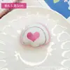 Pelúcia Desenho Coração Orelhas Broche DIY Ornamento Coração Pêssego Acessórios para Cabeça Acessórios de Roupa Acessórios para Vestuário Pingente