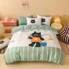 2026 Nueva Sábana de Cama 100% Algodón, Funda de Edredón, Faldón de Cama, Colcha para Dormitorio de Estudiantes, Lindo Juego de Tres o Cuatro Piezas de Dibujos Animados para Niños
