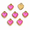 Accesorios para Joyería de Aleación DIY Corazón con Goteo de Aceite Colgante de Corazón Pulsera Llavero Pendientes Colgante Decorativo W500