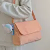 Bolso cruzado informal transfronterizo con logotipo impreso, gran capacidad, ligero y sencillo, bolso de hombro, estilo coreano, bolso mensajero literario