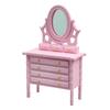 1:12 casa de bonecas casa de bonecas mini móveis jacarandá pequena mesa de móveis cor penteadeira com espelho