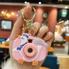 Internet Celebridade Bonito Espaço Luminoso Frango Câmera de Projeção Chaveiro Mochila Criativa Pendurado Decoração Estudante Mochila Pequeno Pingente