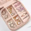 Caja de Joyería Viaje Portátil Caja para Anillos Pendientes Joyería Aretes Almacenamiento Hogar Caja de Empaque para Joyería Caja de Joyería Transfronteriza