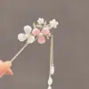 Acessórios de Cabelo Hanfu Estilo Antigo, Grampos de Cabelo Versáteis de Liga Metálica com Franjas Retrô, Enfeites para Coques, Grampos de Cabelo Estilo Chinês Novo para Atacado