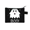 2026 Halloween Fantasma Calabaza Gato Negro Dibujos Animados Pequeño Monedero Portátil Cremallera Bolsa para Monedas Exquisita Mini Cartera