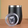 Copo Popular Transfronteiriço Casca de Ovo 12oz Aço Inoxidável 304 Copo Térmico Camada Dupla a Vácuo Copo de Barriga Grande Mini Compacto Copo de Água