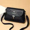 Bolsos para Mujer 2026 Nueva Moda Versátil Piel Suave Bolso de Hombro Repujado Bolso Cruzado para Señoras de Mediana Edad Bolso de Moda para Mujer