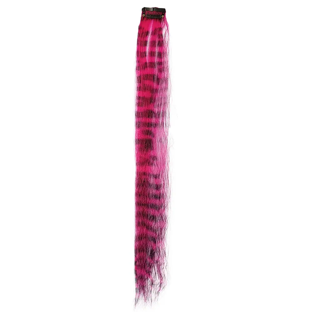 彩纹羽毛接发片FeatherHair美发彩色条纹
