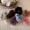 Goma para el pelo de malla de color liso estilo coreano con un toque de alta gama, Diadema elástica para mujer, Accesorio para el pelo de alta elasticidad