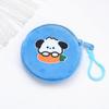 Linda Caricatura de Felpa Billetera para Monedas Niños Bolsa con Cremallera para Guardar Monedas Portátil Mini Color Caramelo Bolsa para Auriculares Venta al por Mayor