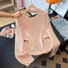 Suéter de Punto Delgado Hueco, Holgado y Cómodo, Talla Plus, Elegante y Adelgazante, Moderno y Juvenil, Versátil y Dulce