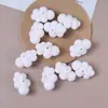 Nube Blanca Pura Rellena Cuentas Sueltas Cadena para Celular DIY Colgante Llavero Accesorios de Joyería Venta al por Mayor