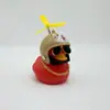 Enfeites de Carro de Pato Quebrando Pato de Natal Andando de Bicicleta Elétrica Decorações de Bicicleta Pato Vermelho Pequeno Interior Pato Amarelo Pequeno