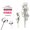Artesanato Estilo Rústico Flor de Algodão Imortal Seca Feita à Mão Buquê de Flores de Casamento Decoração de Casa Buquê de Flores de Algodão Único