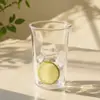 Copo de vidro com canudo, xícara de café, design minimalista moderno, copo de água, copo para bebida de frutas, copo doméstico, copo moderno para bebidas e sucos
