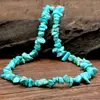 Collar Trenzado Irregular de Turquesa Estilo Étnico para Mujer Cadena Larga Versátil para Suéter Colgante para Ropa Joyería Venta al por Mayor
