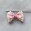 Laço de Malha Xadrez Acessórios Semi-Acabados para Grampos de Cabelo Headwear DIY Roupas Sapatos e Chapéus BJD Broche Acessórios Semi-Acabados