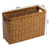 Cesta de Almacenamiento para Revistas de Estudio en Casa Estilo Japonés Caligrafía y Pintura Estante de Almacenamiento para Vino Tinto Estilo Europeo Cesta Tejida para Snacks y Comestibles Cesta para Ropa Sucia