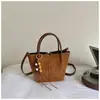 Bolso Cubo de Mano Estilo Coreano Ruien para Mujer 2026 Otoño Tendencia Moda Alta Apariencia Bolso de Hombro Bolso Cruzado para Viaje