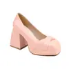 Zapatos de moda europeos y americanos para mujer, de charol con punta cuadrada, tipo botín, tacón alto, tacones 33-45, zapatos de comercio exterior