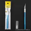 Cuchillo de talla de aleación de aluminio Mingshi cuchillo de lápiz empaque bolsa OPP estudiante diy hecho a mano corte de papel tallado en papel herramienta de cuenta manual al por mayor