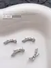 Acessórios Populares Transfronteiriços para Nail Art Laço Branco K, Fitas Versáteis Tridimensionais de Gravata Borboleta de Metal Peças para Decoração de Unhas DIY