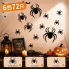 Pegatinas Decorativas de Murciélago Pequeño para Halloween Pegatinas de Araña para Pared Adornos Ambiente para Ventana de Bar Escenografía Accesorios para Fotos