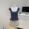 Top Colete Xadrez Estilo Nuonuo