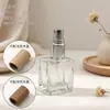 Frasco de Vidro Vazio Spray com Tampa de Madeira Crua Ins, Várias Formas, Decantador de Perfume, Garrafa de Aroma, Pode Imprimir Logo