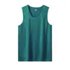 Colete Fitness Personalizado com Logo para Homens, Regata Racer de Secagem Rápida, Regata Esportiva, Camiseta Solta Sem Mangas que Valoriza o Corpo Masculino