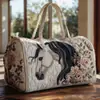 2026 Nova Série Animal Cavalo Transfronteiriça Bolsa de Viagem Acolchoada Portátil para Curta Distância Bolsa Multifuncional para Esportes Fitness
