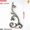 3107 Brote Flor Acero Inoxidable 304 Puerta Principal Ventana Superior Reja Decoración Patio Flor Accesorios Acero Inoxidable 201 Flor Estampada