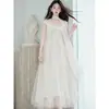 Toma real en stock bata de mañana vestido de vacaciones francés para mujer