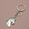 Xiyin Temu AliExpress Amazon Explosions Jewelry Llavero con colgante de cabeza de caballo simple