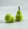 Xuanzi Novo Produto Caixa com 4 Compartimentos em Formato de Fruta para Esponjas de Maquiagem, Uso Duplo para Aplicação Seca e Úmida, Esponja de Pera e Abacate