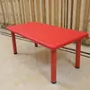 Mesa y silla de plástico ajustables para jardín de infantes mesa rectangular ajustable para aprendizaje infantil y silla mesa de juego y estudio ventas directas de fábrica