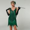 Tirantes Transfronterizos de Amazon Falda de Lentejuelas y Borlas 1920 Vintage Europeo y Americano Gatsby Fiesta de Graduación Vestido de Noche Vestido